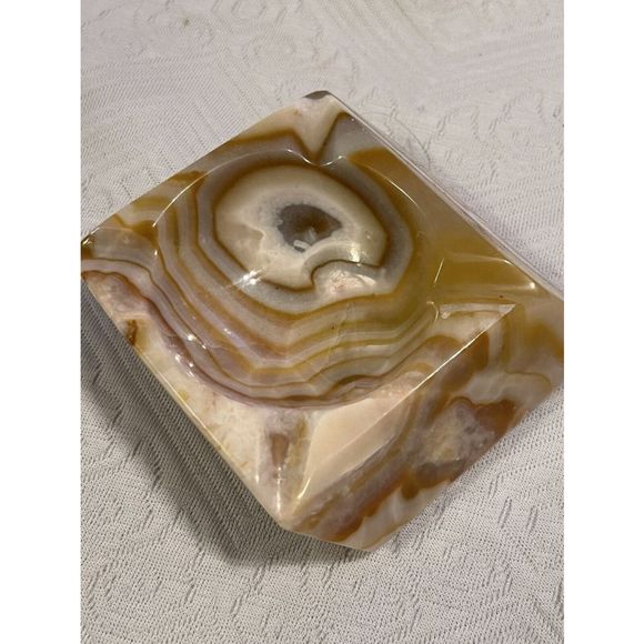 Unbranded Other - Brown And White Marble Home Ashtray